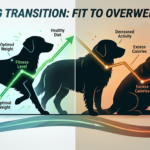 verweight dog showing signs of pet obesity