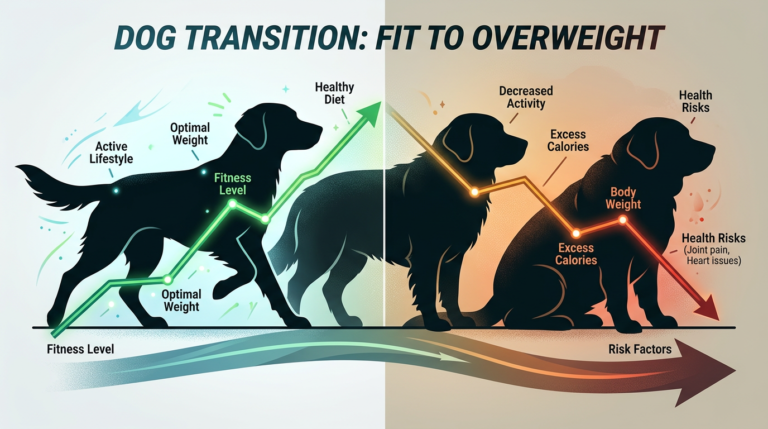 verweight dog showing signs of pet obesity